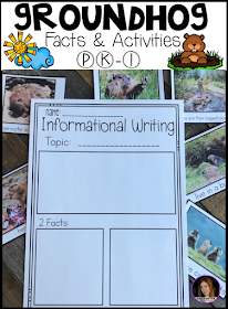 This unit includes real photos, sorting labels, All About Groundhog’s large group book, comprehension pages and voting and graphing materials.