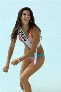 Jimena Elias, Miss Peru 2007 with Swimsuit pictures images pics photos gallery