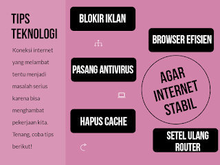 Agar koneksi internet stabil