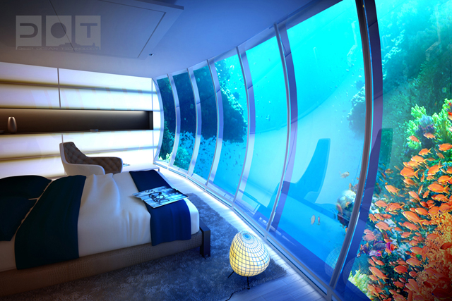 Dubai terá hotel luxuoso debaixo d'água - Water Discus Deep Ocean Technology DOT