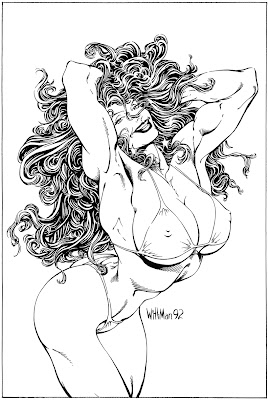 Bart Sears Wizard Unused Cover - She-Hulk 2