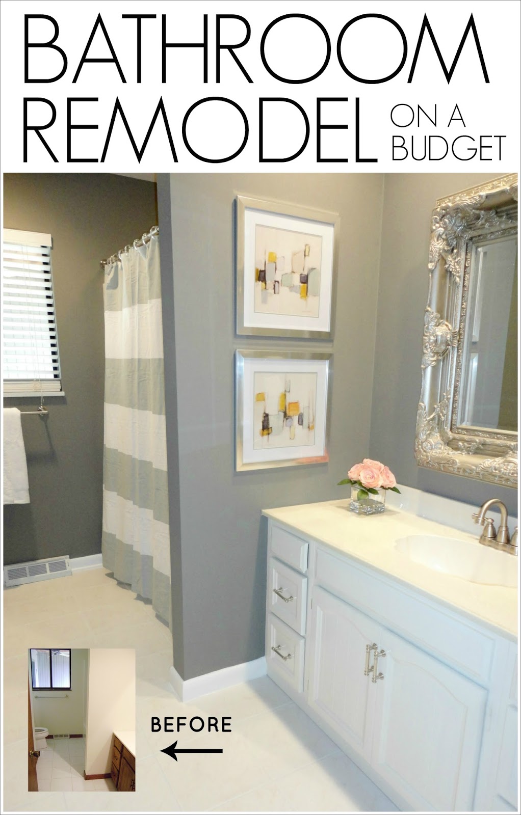 LiveLoveDIY DIY Bathroom Remodel On A Budget