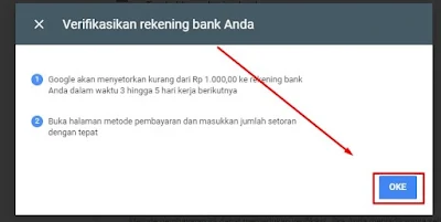 Verifikasi Data Rekening Bank