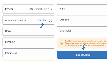 retirer crypto TURAN Network trust wallet