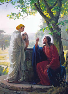 “Jesus e a Samaritana”, por Carl Bloch.