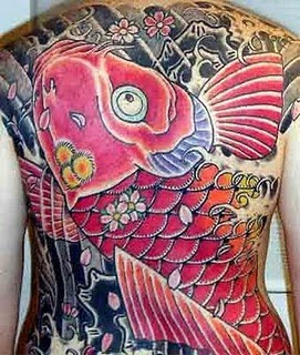 New Style Tattoo - japanese Red Koi Fish Tattoo