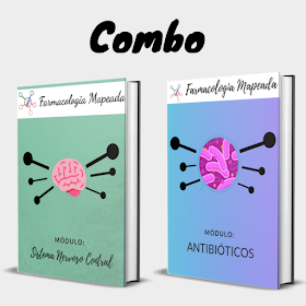 Combo: E-book Farmacologia Mapeada - SNC + E-book Farmacologia Mapeada Antibióticos