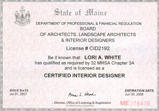 interior decorating certification