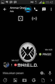BBM MOD Tema SHIELD Avenger v3.0.0.18 Apk Terbaru