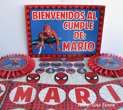 kitcumpleaños spiderman