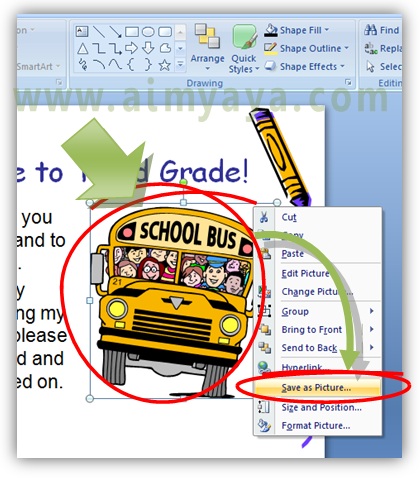  Gambar:  Cara menyimpan gambar dari slide microsoft powerpoint