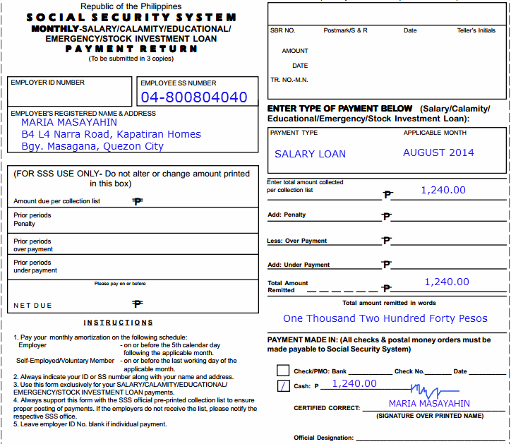 How to Fill Up SSS ML1 Form as Individual Payor