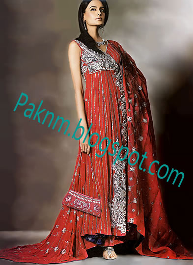 Pakistani designer bridal tail frocks collection and latest designs Umrella  fancy dresses 2013