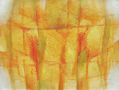 pintura abstracta al óleo