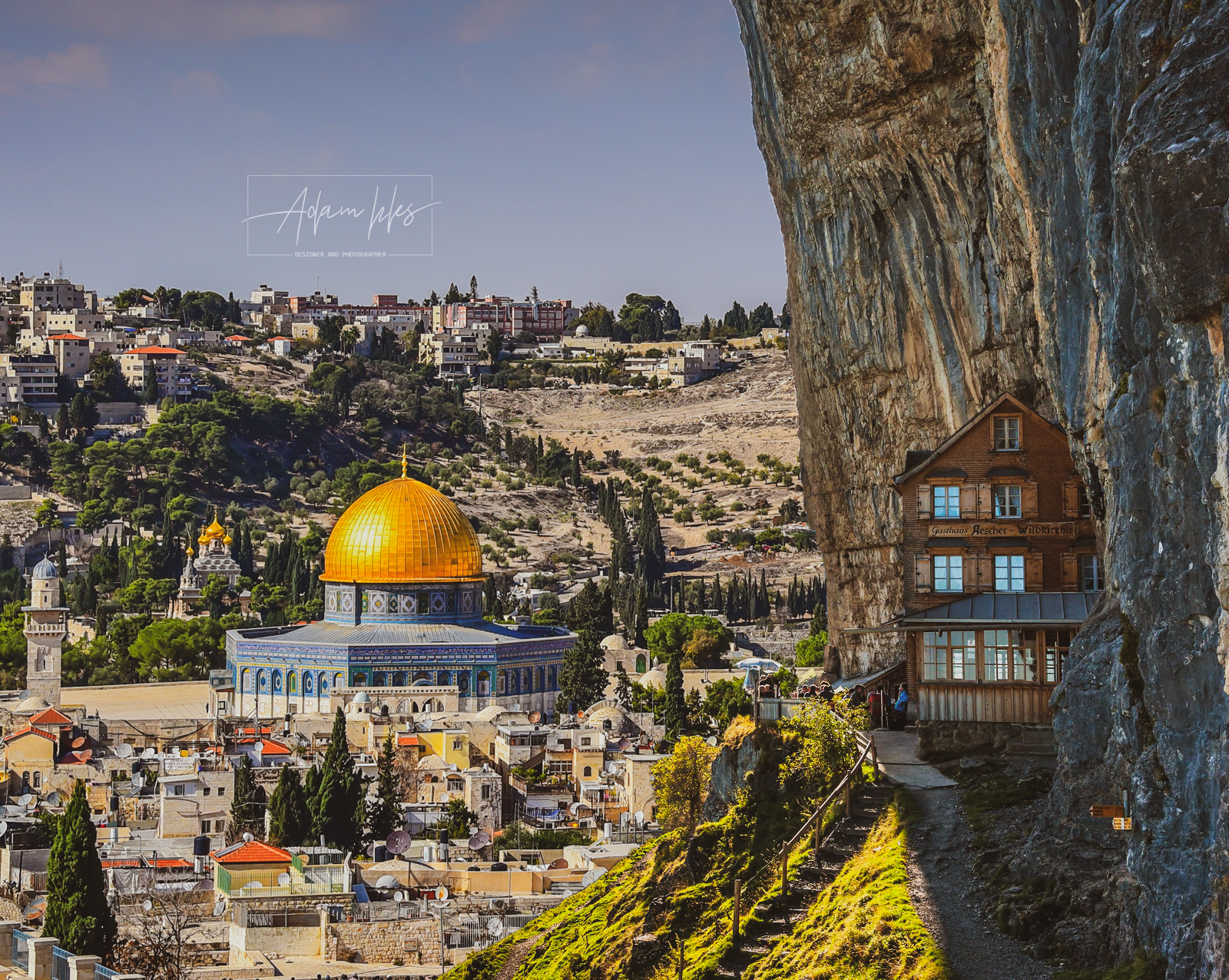 خلفية رائعة من اجمل خلفيات القدس - صور القدس بدقة عالية قبة الصخرة