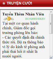 Gắn hộp xem truyện cười vào blog