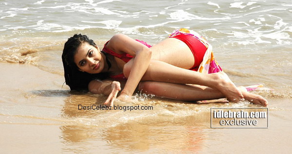 Anuradha Mehta's wet exposing at beach
