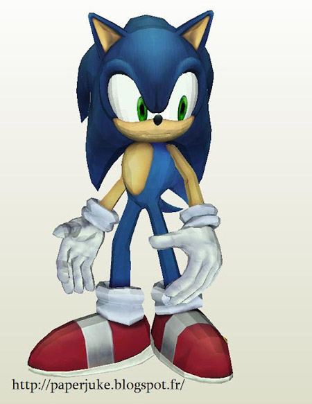 SSBB Sonic Papercraft