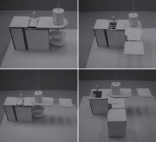 Mẫu tủ bếp thông minh - 360 độ - mẫu