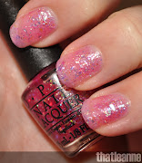 And lastly we have I Lily Love Youa spectacular glitter and flaky polish . (opi lily love you swatch flash)