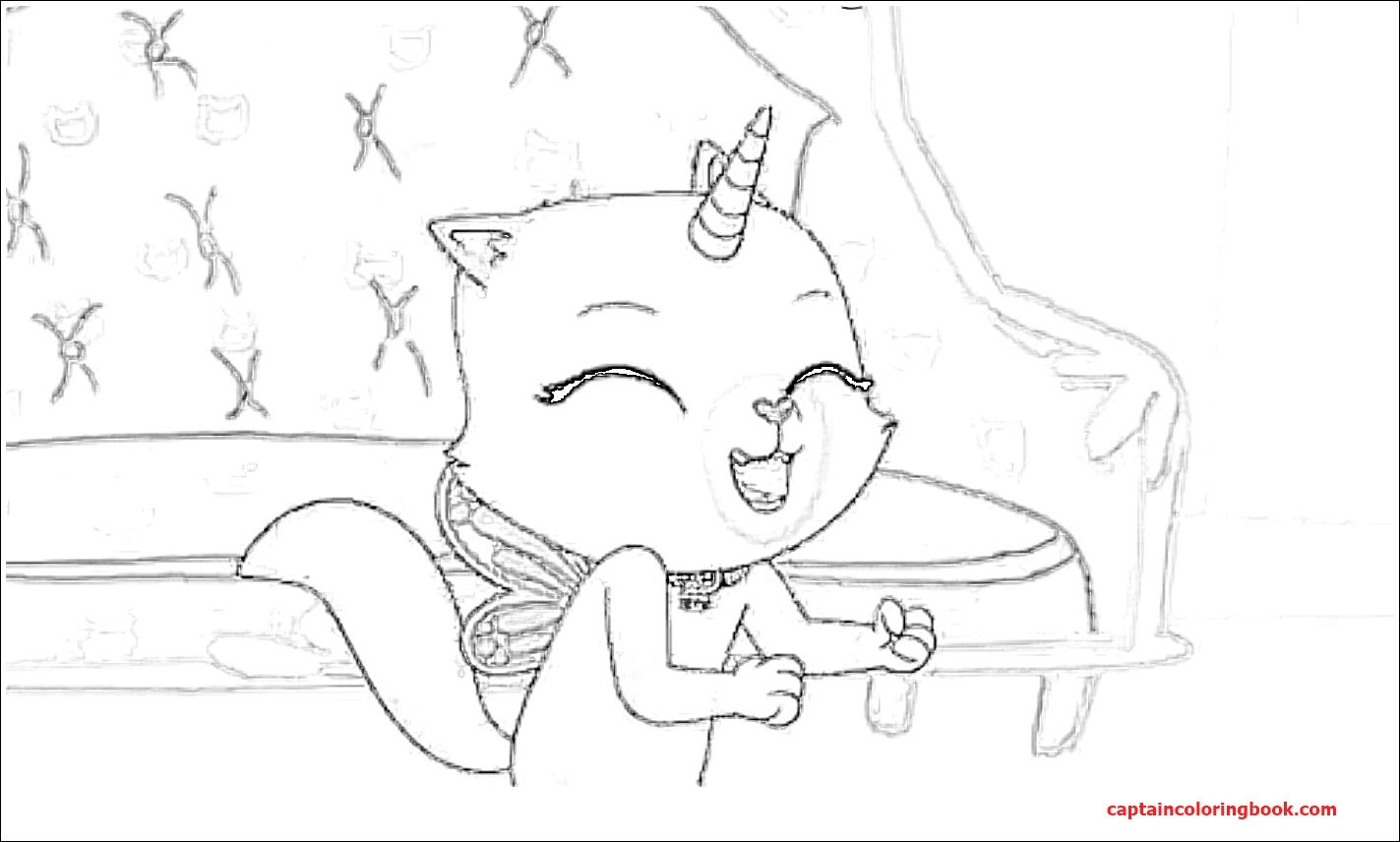 Download A Unicorn Kitten Sheet Coloring Pages