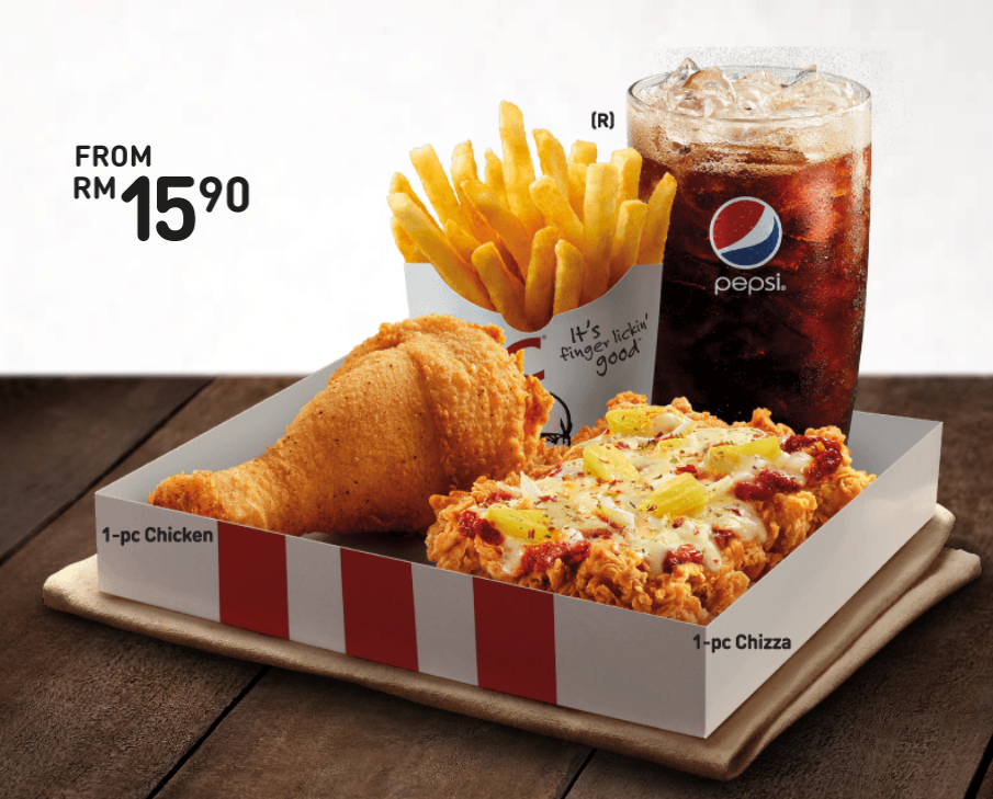 Harga Chizza KFC - Senarai Harga Makanan di Malaysia