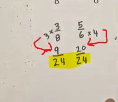 comparing fractions