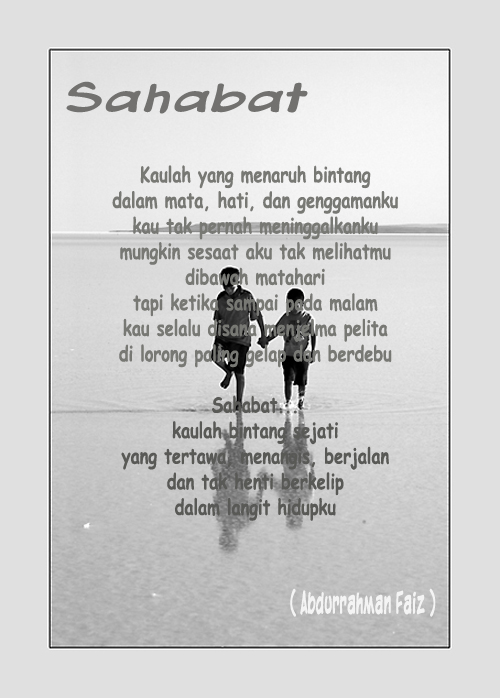 Puisi Sahabat 2012 >> Puisi Terbaru