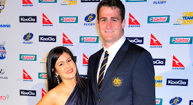 James Horwill with Girlfriend