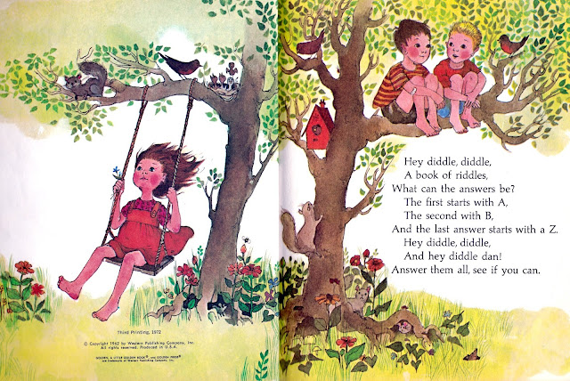 "Riddles, Riddles from A to Z" by Carl Memling, illustrated by Trina Schart Hyman (1962)