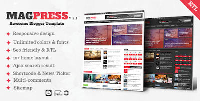 Magpress V3.1 - Magazine Responsive Blogger Template