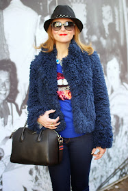 faux fur jacket, Givenchy Antigona bag, Markus Lupfer inspired jumper, Fashion and Cookies, fashion blogger