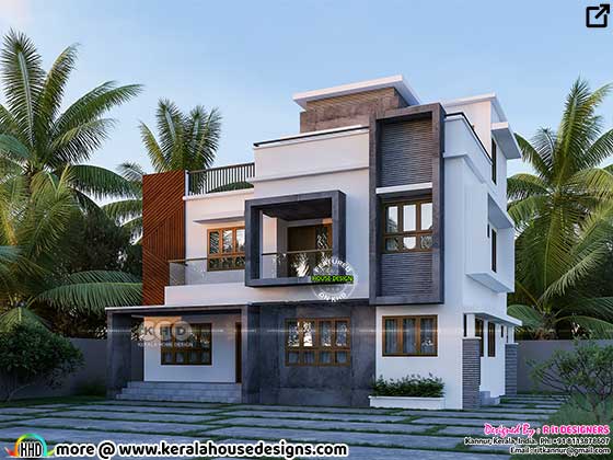 Modern contemporary house rendering