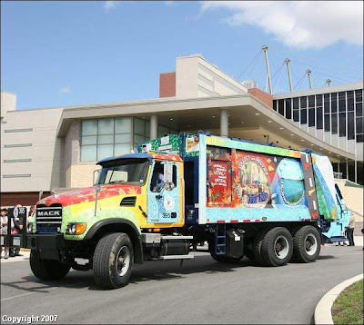 Public Works Garbage Art Truck