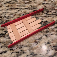 Popsicle Stick Sled Ornament