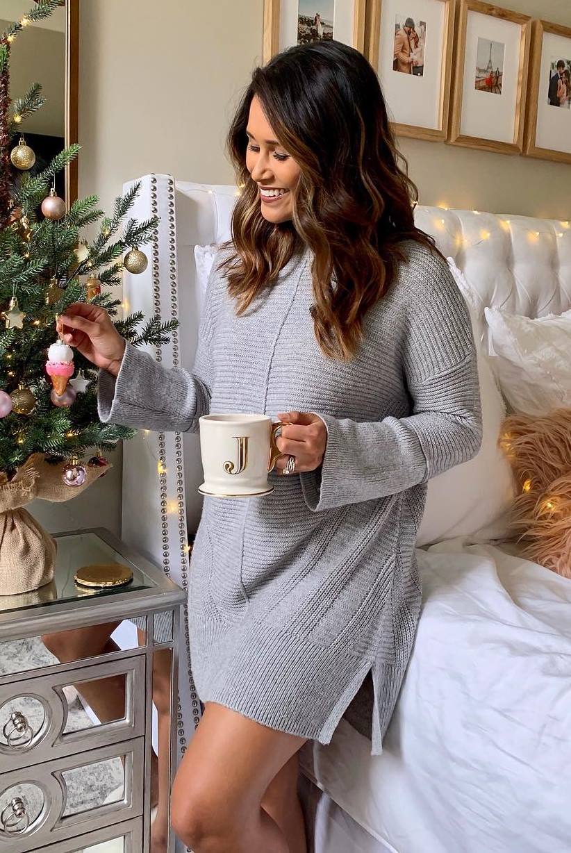 cute sweater dress for this christmas