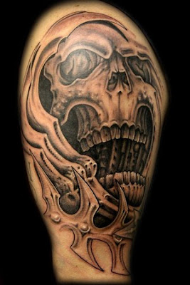 Skull Tattoos, Tattoo Designs, Ink Tattoos, Tattoos, Extreme Tattoos