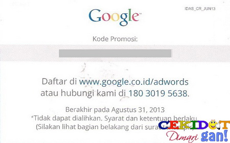 surat dari google adword