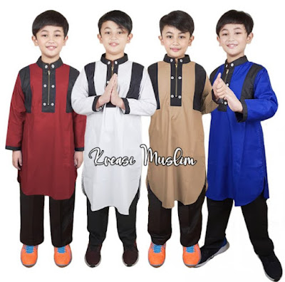 Baju muslim anak laki laki rabbani