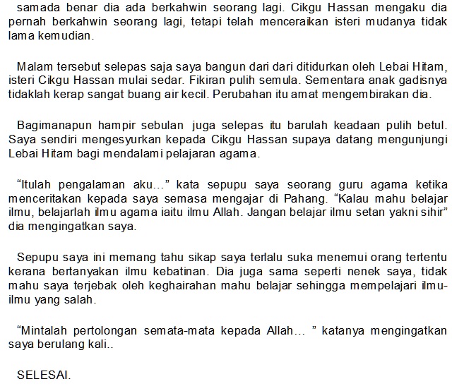 KOLEKSI CERITA-CERITA MISTIK DAN SERAM: 61. TOK AWANG NGAH 