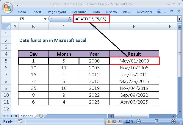 DATE function