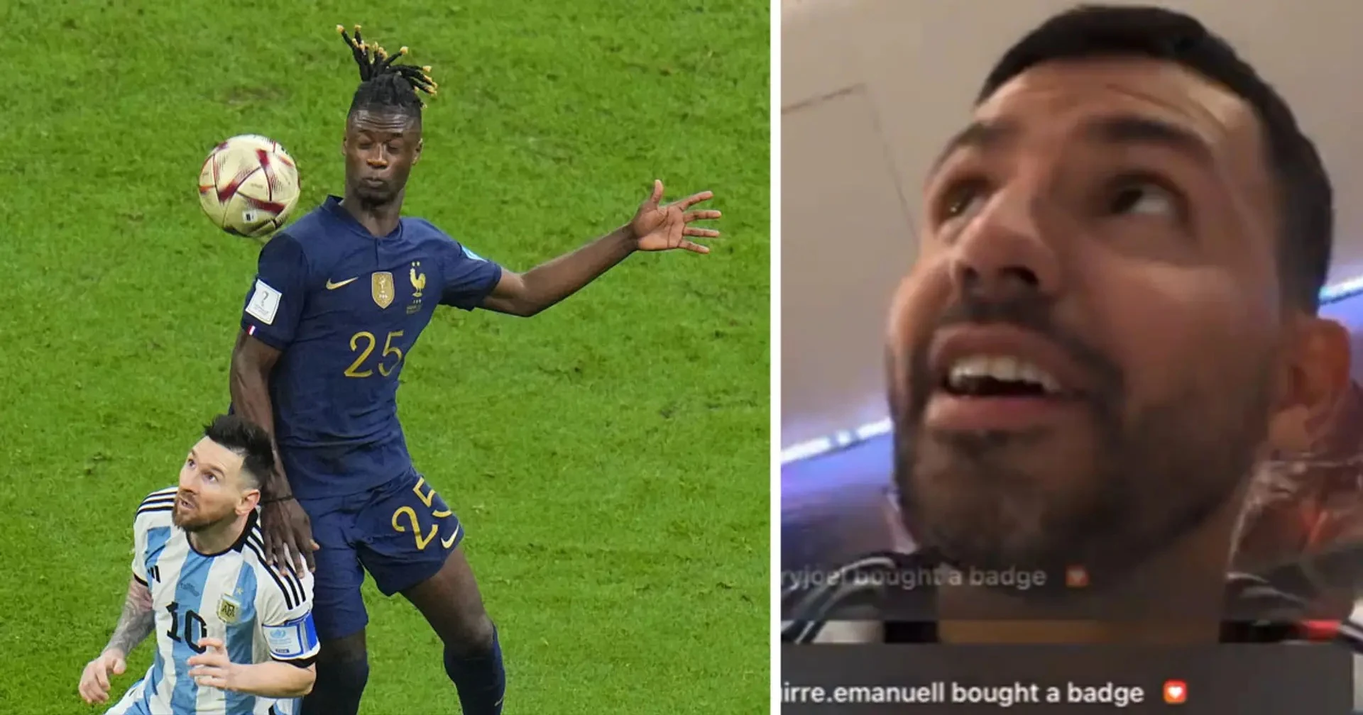 Aguero calls Camavinga 'd***face' in Instagram live after Argentina win World Cup