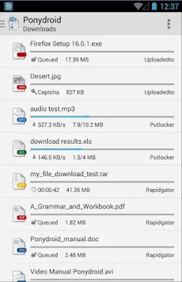 Ponydroid Download Manager