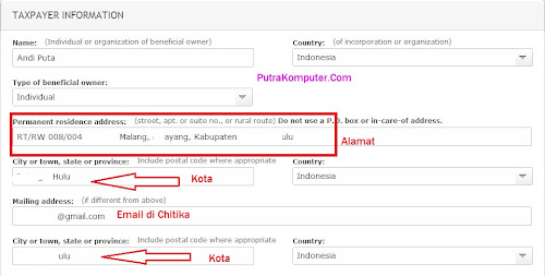 Cara+Mengisi+Tax+Forms+Chitika+ +TaxPayer Cara Mengisi Tax Forms W 8BEN Chitika  