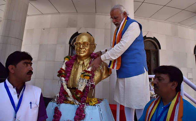 Narendra Modi Dr. Ambedkar Statue Wallpaper