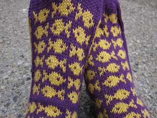 spillyjane Swedish Fish socks