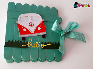 Mini Album con stecchi di legno del gelato