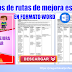 Ejemplos de rutas de mejora escolar en formato word