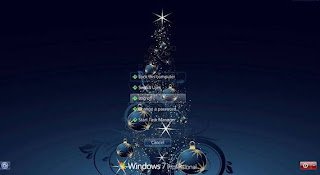 Christmas logon screen