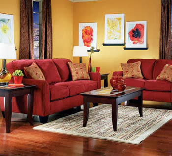 Living rooms In Red